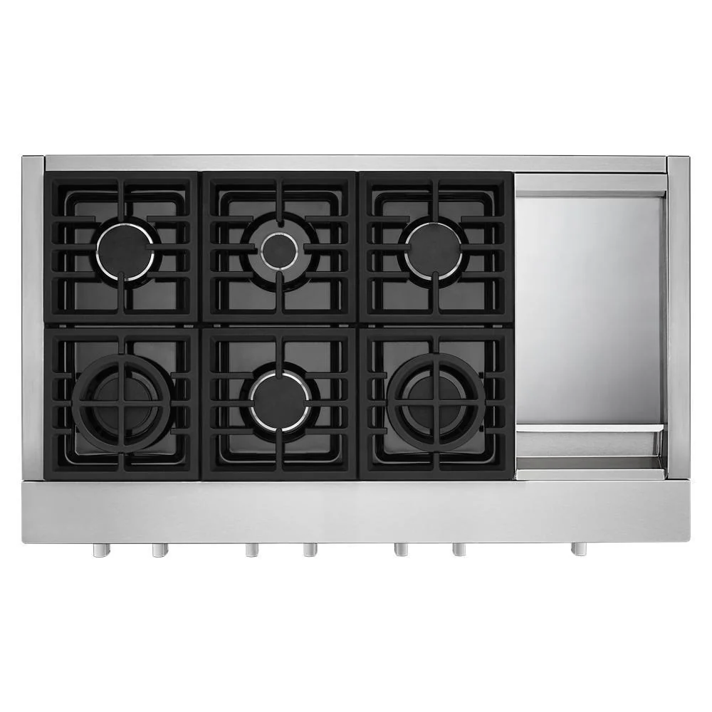 KCGC558JSS KitchenAid® 48'' 6-Burner Commercial-Style Gas Rangetop with Griddle - Image 5