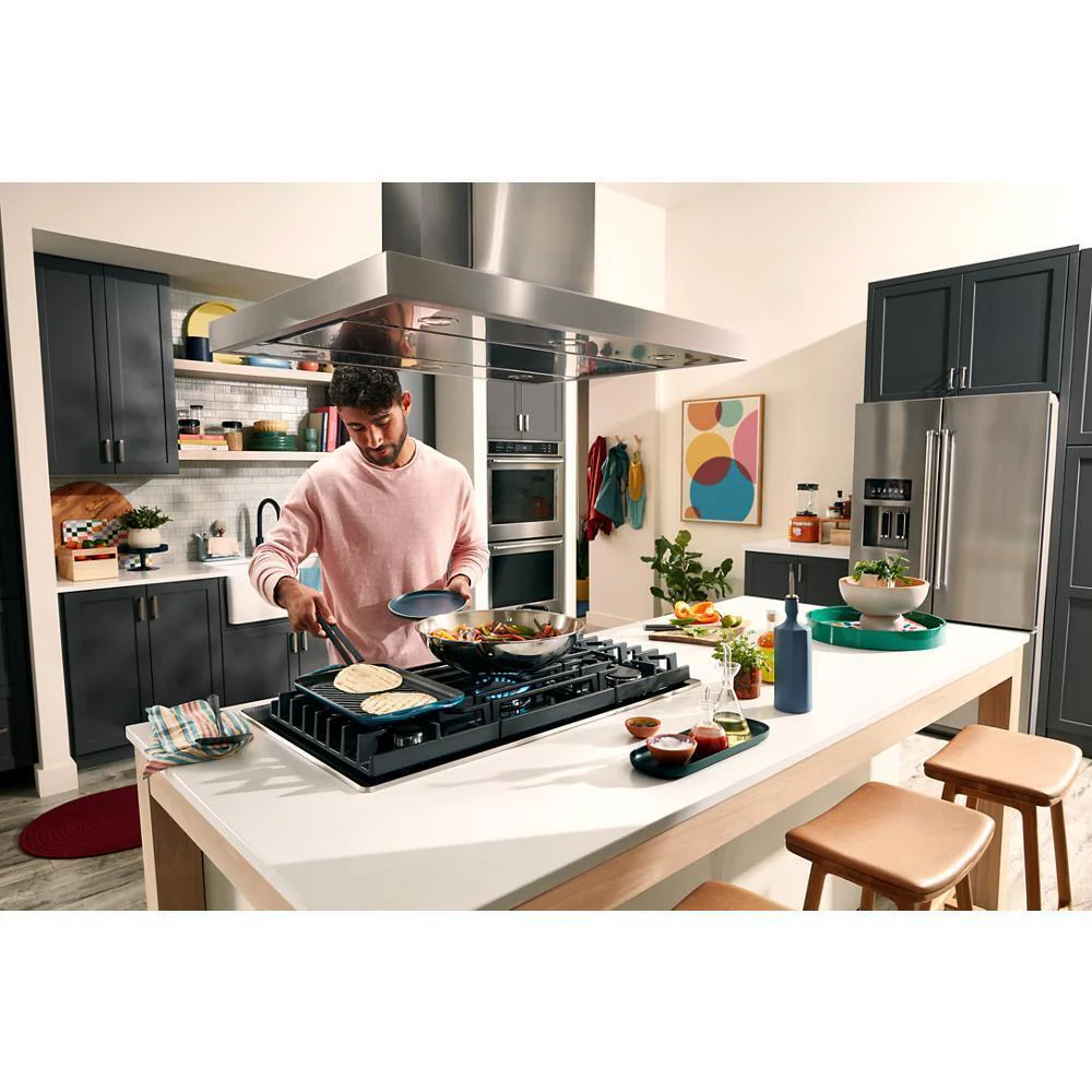 Kitchenaid KCGG536PBL 36" Gas-on-Glass Cooktop - Image 16