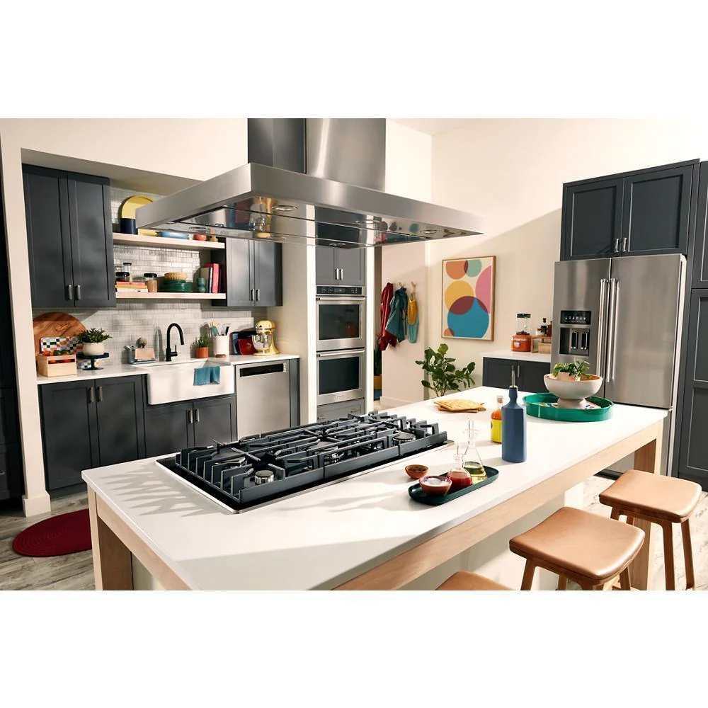 Kitchenaid KCGG536PBL 36" Gas-on-Glass Cooktop - Image 2