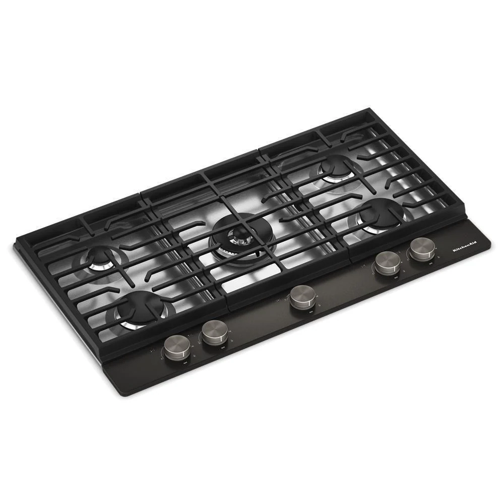 KCGK536SBE KitchenAid® 36 in. Gas Cooktop with 5 Burners and Integrated Wok Grate - Image 3