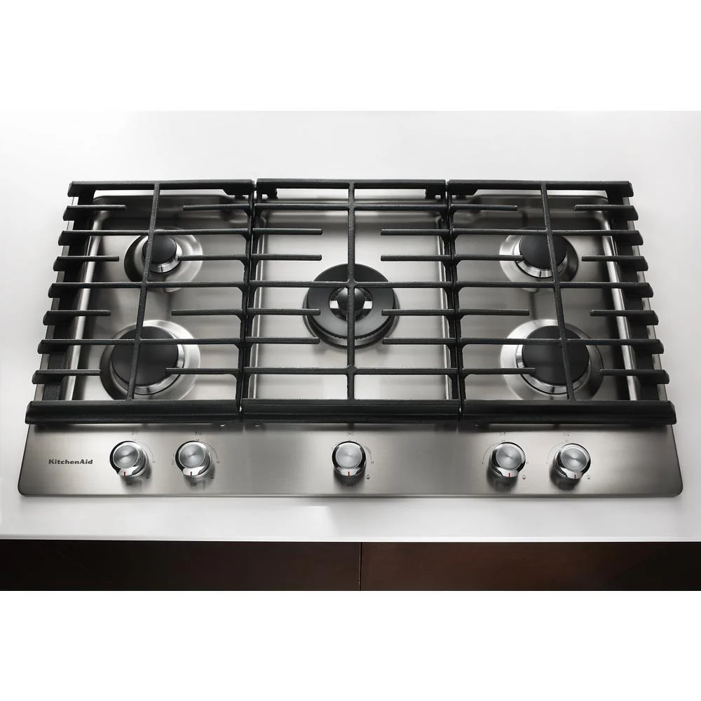 Kitchenaid KCGS556ESS 36" 5-Burner Gas Cooktop - Image 8