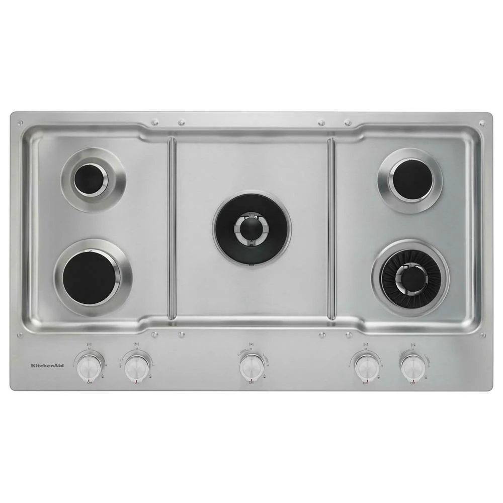 Kitchenaid KCGS956ESS 36" 5-Burner Gas Cooktop with Griddle - Image 2