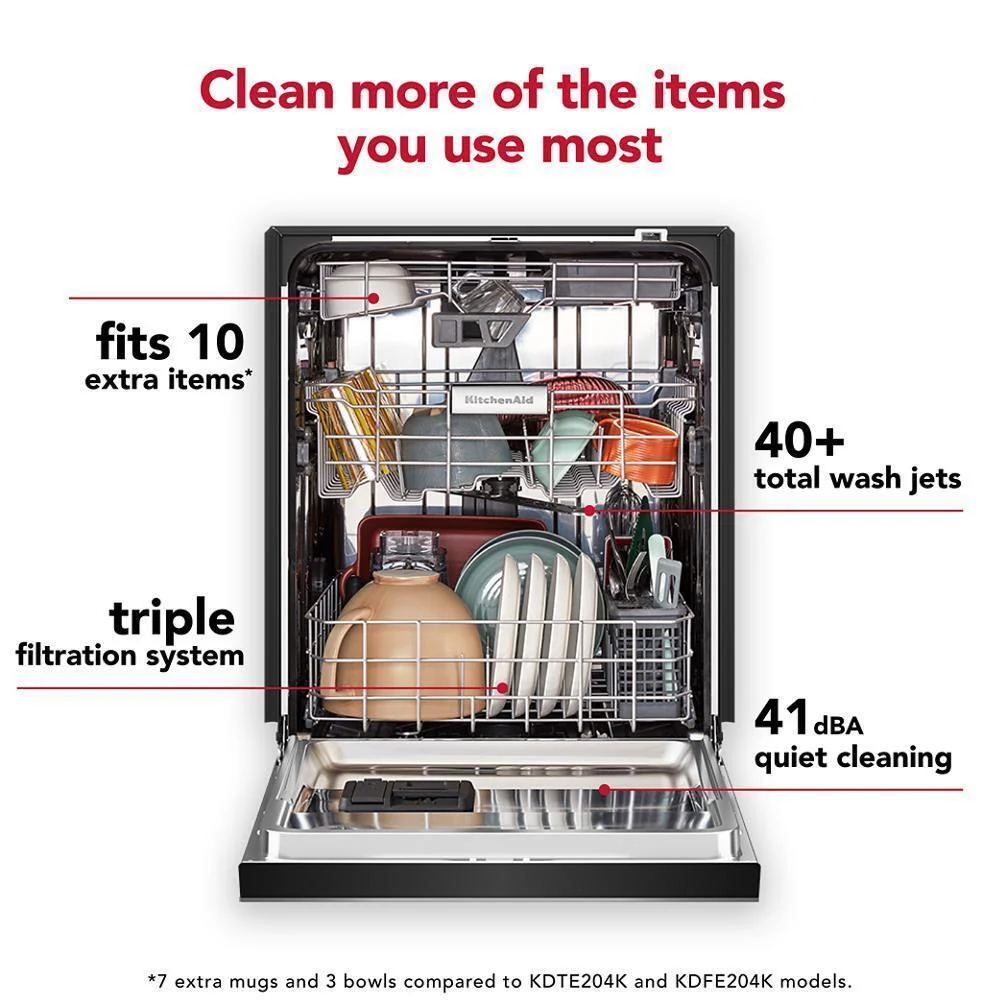 Kitchenaid KDFE304RPS Third Level Jet Rack Dishwasher in PrintShield™ Finish, 41 dBA - Image 15