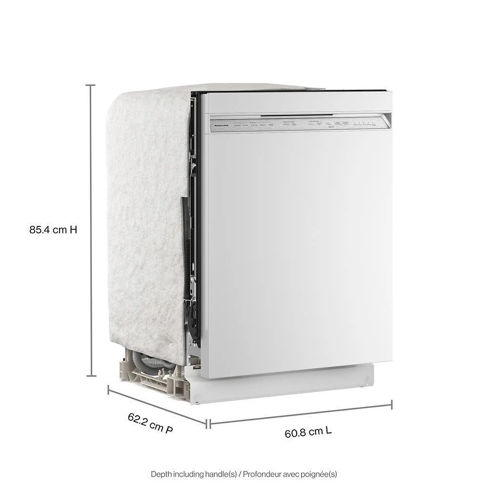 Kitchenaid KDFS224SWH Third Level Utensil Rack Dishwasher with 30+ Total Wash Jets 47 dBA - Image 3