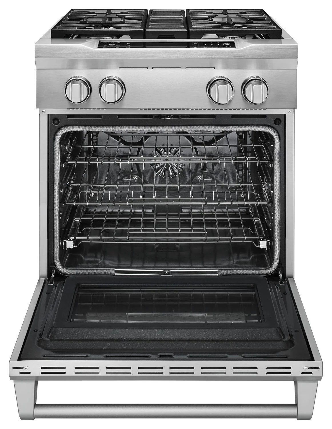 Kitchenaid KDRS407VSS 30'' 4-Burner Dual Fuel Freestanding Range, Commercial-Style Stainless Steel - Image 3