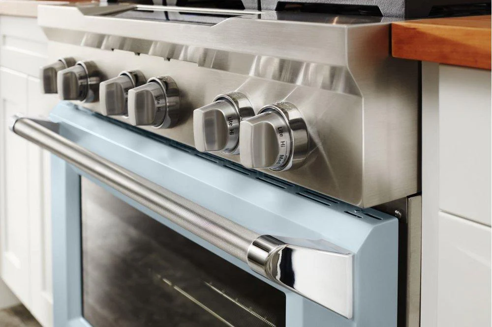 Kitchenaid KDRS467VMB Limited Edition KitchenAid® 36'' 6-Burner Dual Fuel Freestanding Range, Commercial-Style - Misty Blue - Image 8