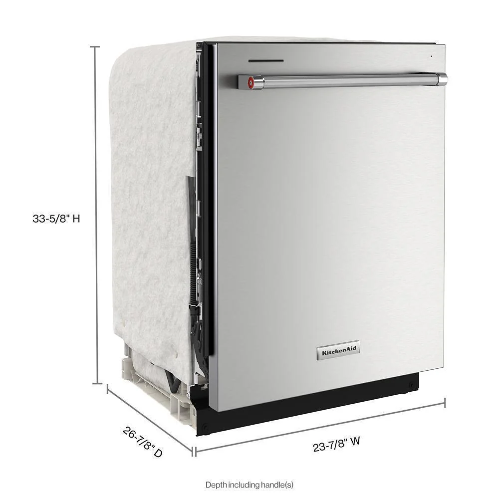 Kitchenaid KDTE204KPS Third Level Utensil Rack Dishwasher with 30+ Total Wash Jets, 39 dBA - Image 8