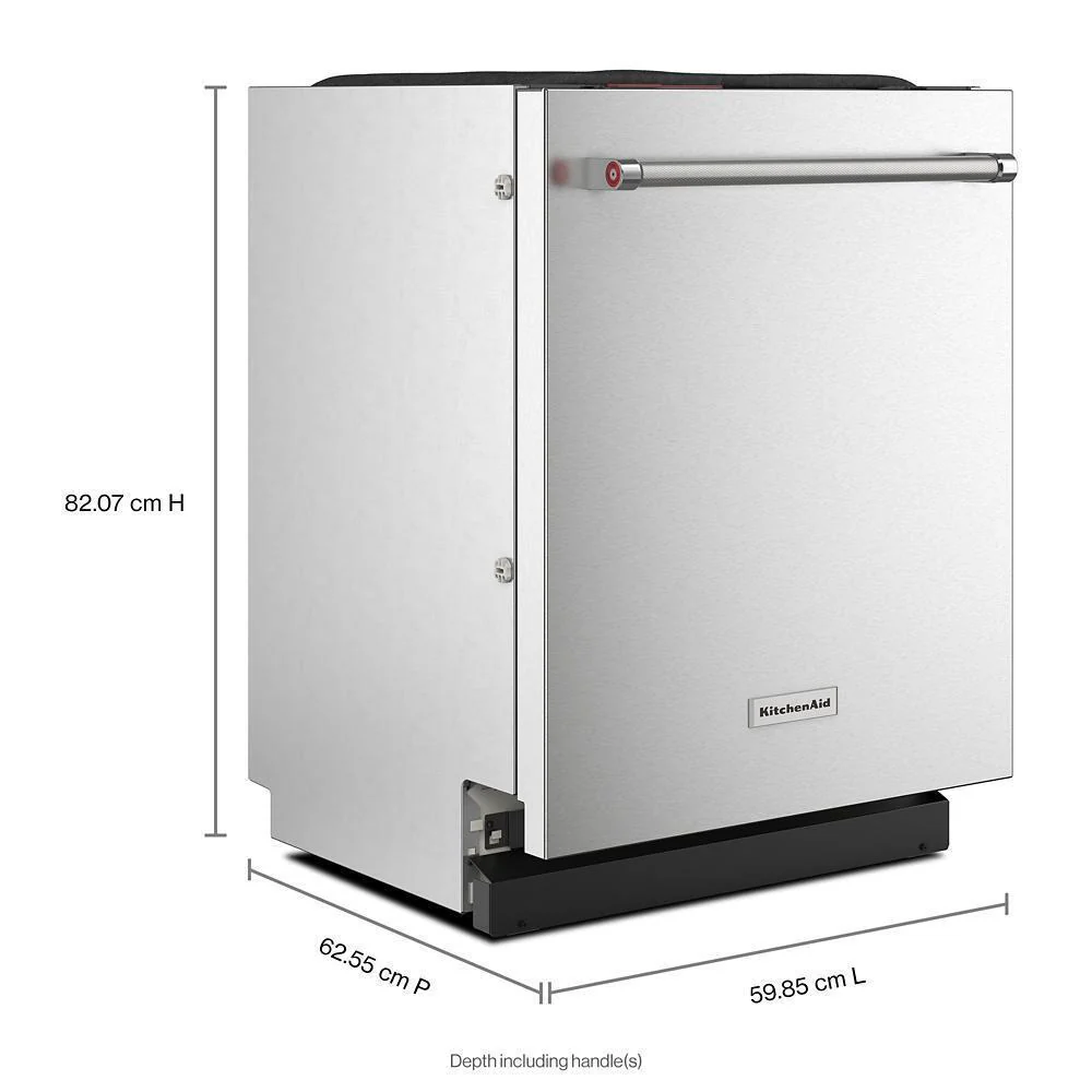 Kitchenaid KDTF924PPS 39 dBA PrintShield™ Finish Flush-to-Cabinet Dishwasher with FreeFlex™ Fit Third Level Rack - Image 4