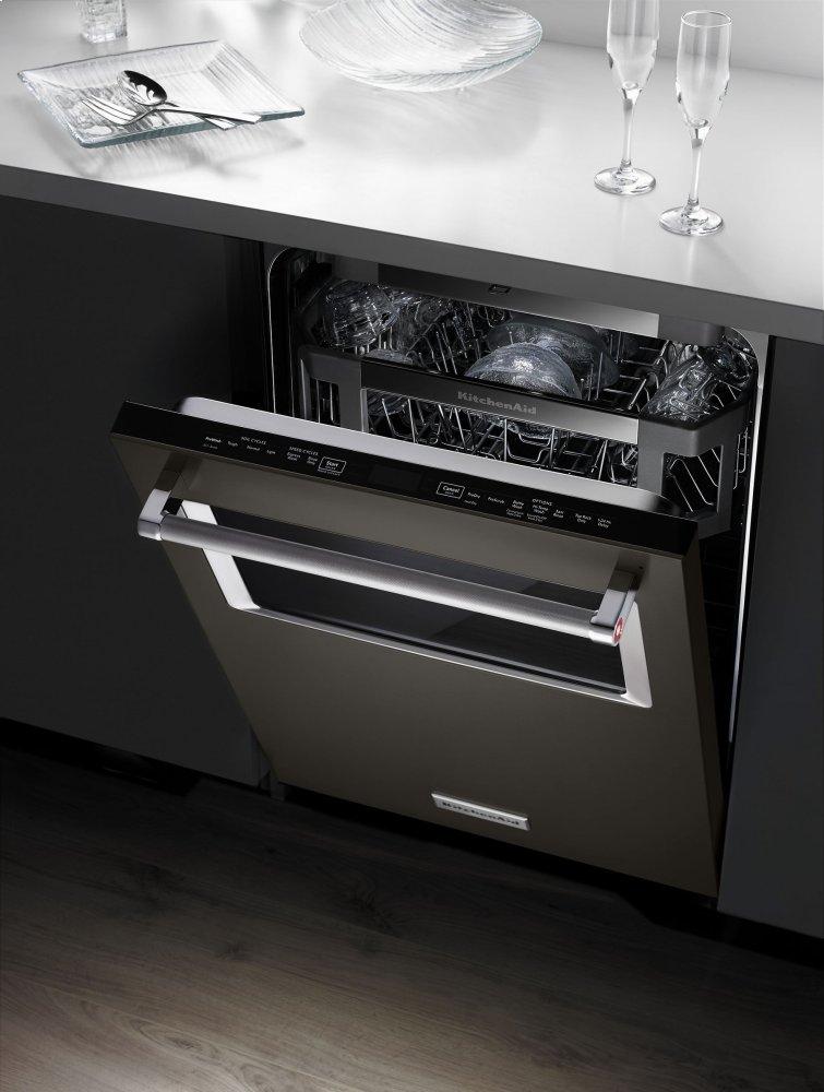 Kitchenaid KDTM804EBS 44 dBA Dishwasher with Window and Lighted Interior - Black Stainless Steel with PrintShield™ Finish - Image 2