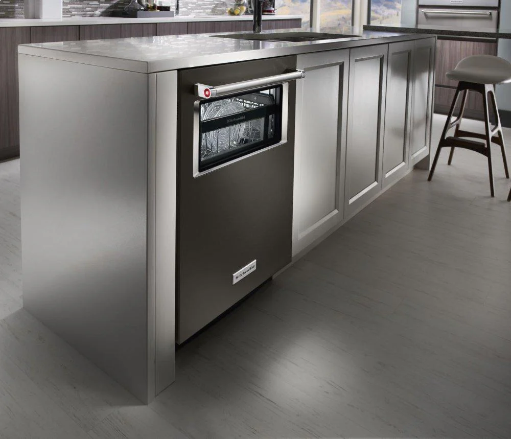 Kitchenaid KDTM804EBS 44 dBA Dishwasher with Window and Lighted Interior - Black Stainless Steel with PrintShield™ Finish - Image 3
