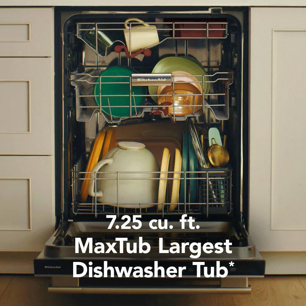Kitchenaid KDTS434SPS 360(degree) Max Jets™ Third Rack Dishwasher with Stemware Shield and Stemware Clips, 44 dBA - Image 20