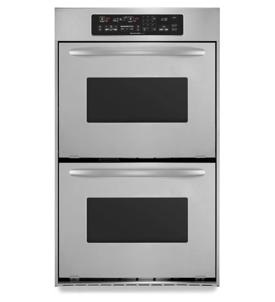 24-Inch Convection Double Wall Oven, Architect® Series II Handles - Black - Image 2