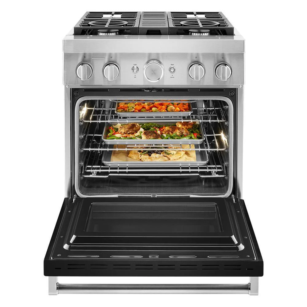 KFDC500JBK KitchenAid® 30'' Smart Commercial-Style Dual Fuel Range with 4 Burners - Image 8