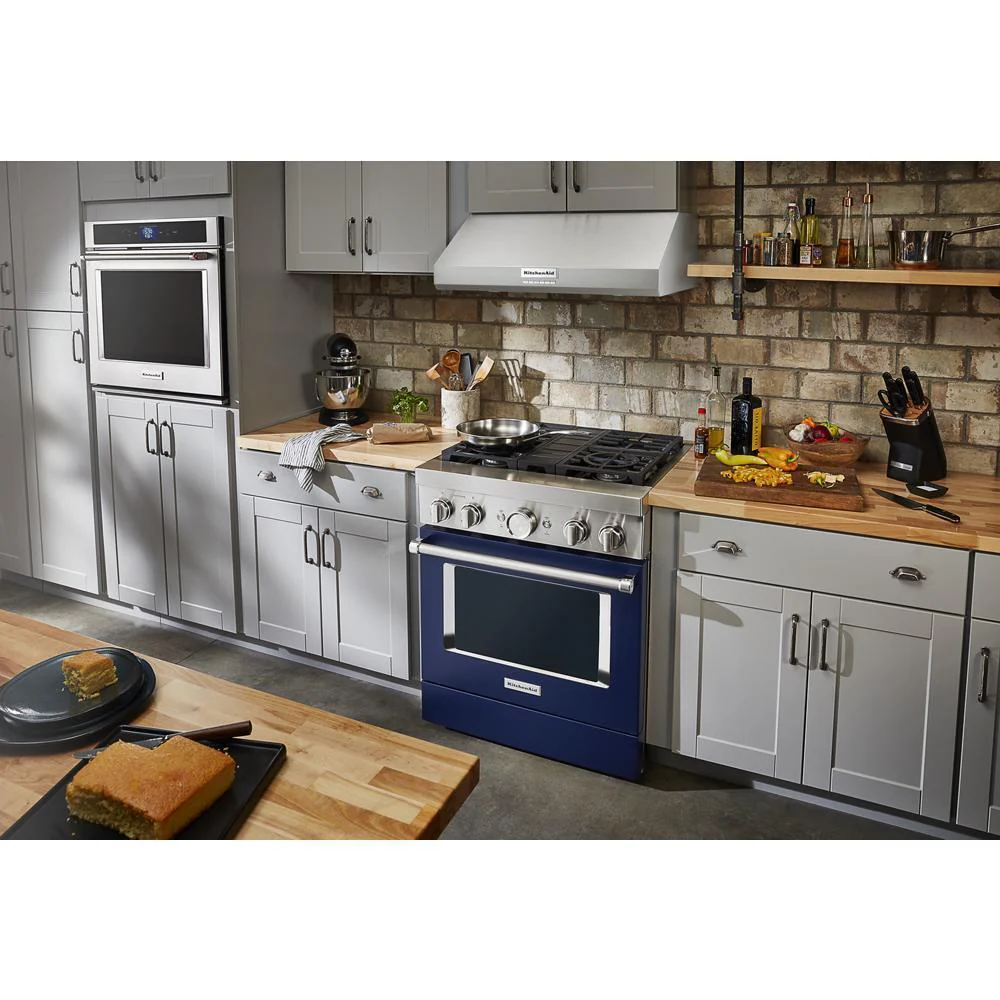 KFDC500JIB KitchenAid® 30'' Smart Commercial-Style Dual Fuel Range with 4 Burners - Image 14