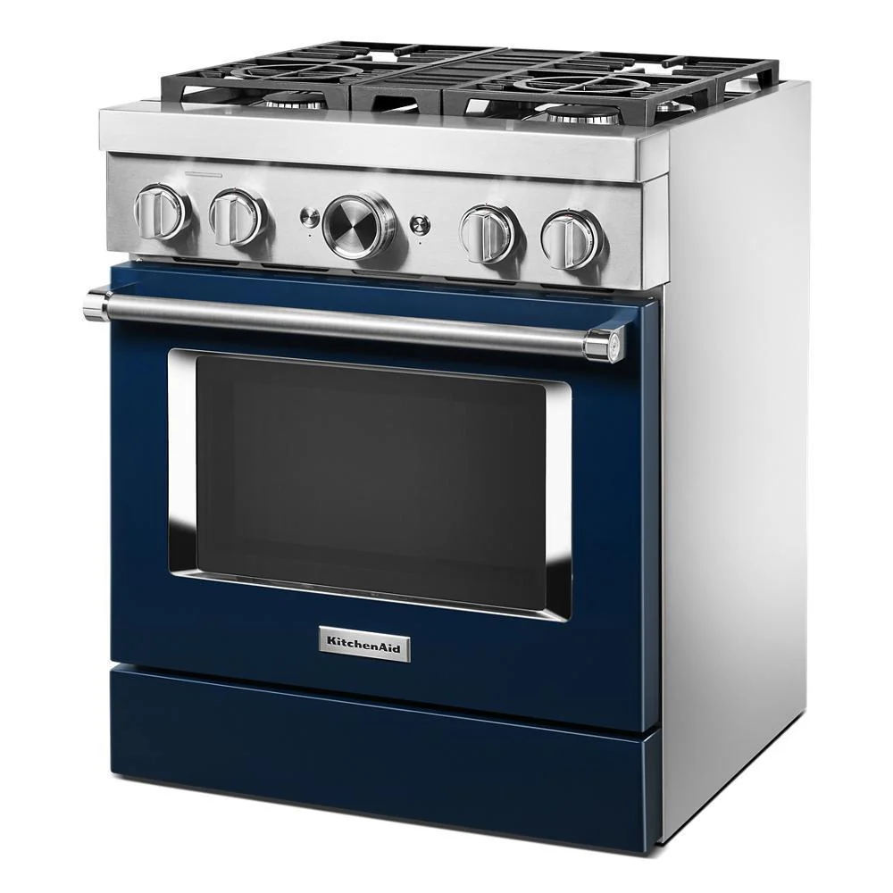 KFDC500JIB KitchenAid® 30'' Smart Commercial-Style Dual Fuel Range with 4 Burners - Image 4