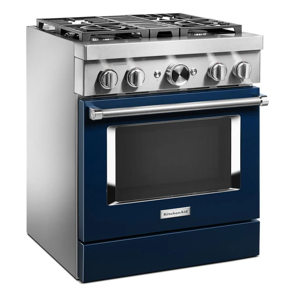 KFDC500JIB KitchenAid® 30'' Smart Commercial-Style Dual Fuel Range with 4 Burners - Image 5