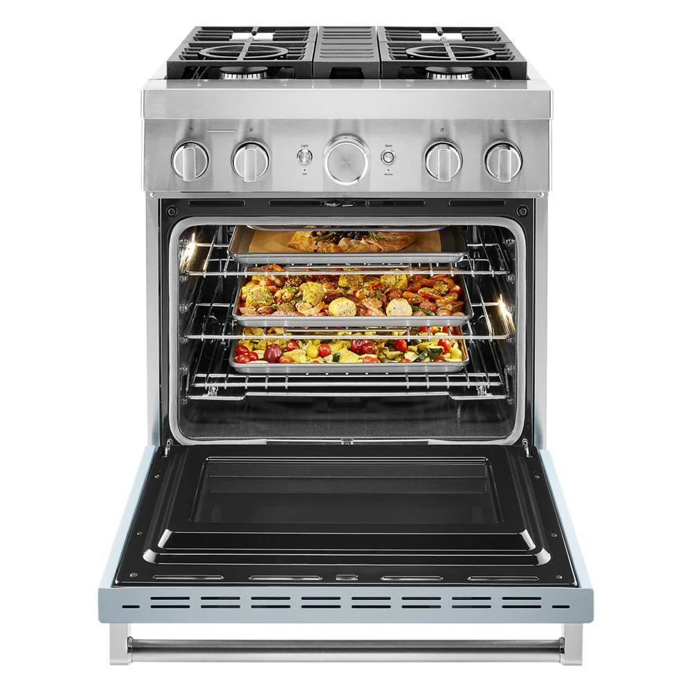 KFDC500JMB KitchenAid® 30'' Smart Commercial-Style Dual Fuel Range with 4 Burners - Image 8