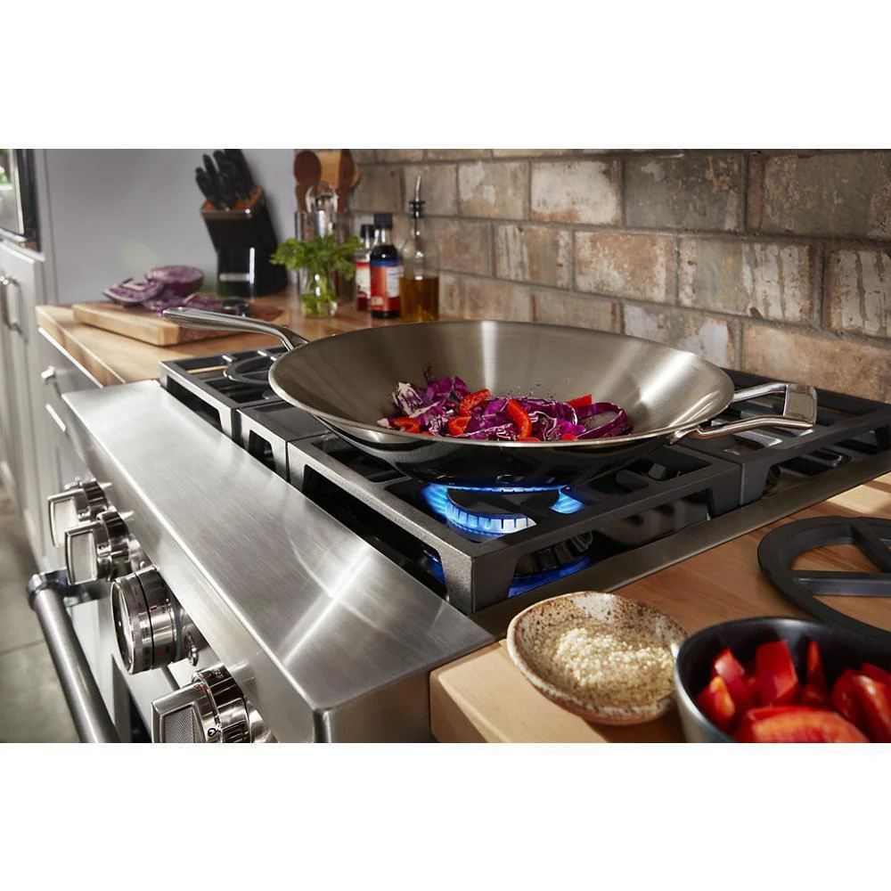 KFDC500JMB KitchenAid® 30'' Smart Commercial-Style Dual Fuel Range with 4 Burners - Image 9
