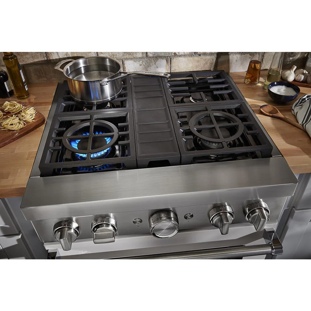 KFDC500JMH KitchenAid® 30'' Smart Commercial-Style Dual Fuel Range with 4 Burners - Image 10