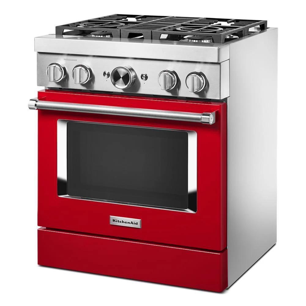 KFDC500JPA KitchenAid® 30'' Smart Commercial-Style Dual Fuel Range with 4 Burners - Image 3