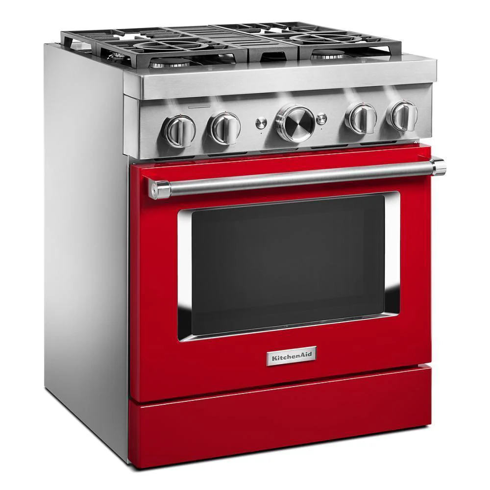 KFDC500JPA KitchenAid® 30'' Smart Commercial-Style Dual Fuel Range with 4 Burners - Image 4