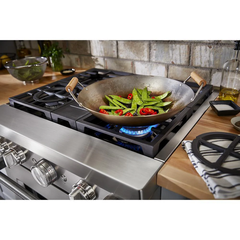 KFDC500JSS KitchenAid® 30'' Smart Commercial-Style Dual Fuel Range with 4 Burners - Image 12