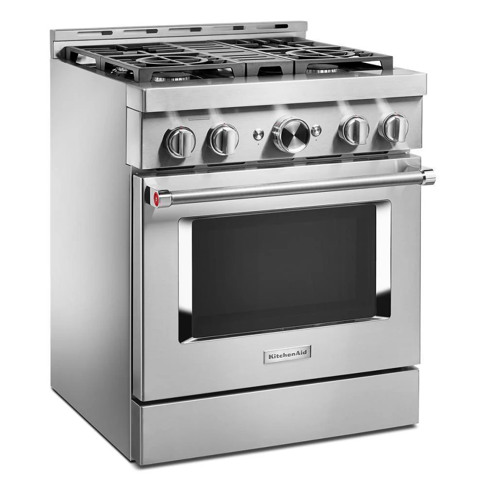 KFDC500JSS KitchenAid® 30'' Smart Commercial-Style Dual Fuel Range with 4 Burners - Image 6
