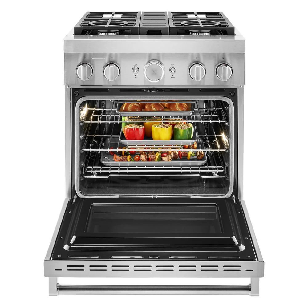 KFDC500JSS KitchenAid® 30'' Smart Commercial-Style Dual Fuel Range with 4 Burners - Image 9