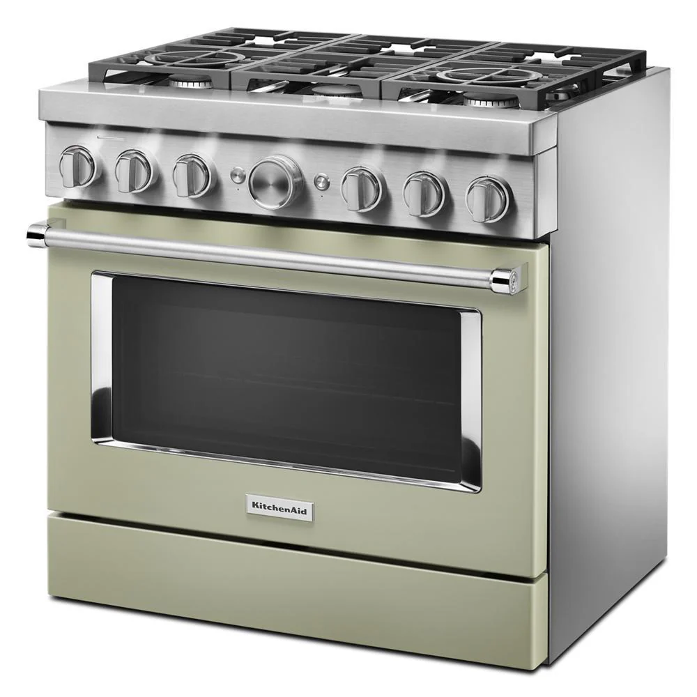 KFDC506JAV KitchenAid® 36'' Smart Commercial-Style Dual Fuel Range with 6 Burners - Image 4