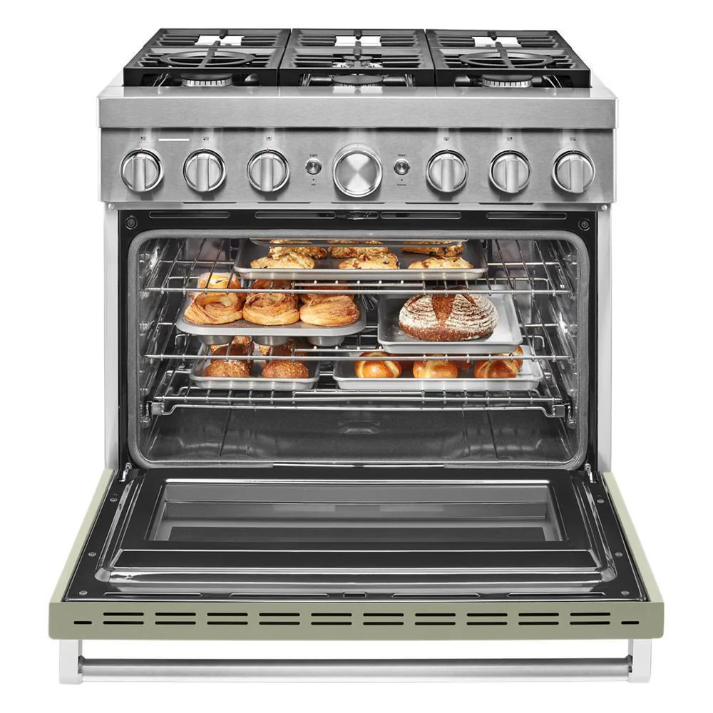 KFDC506JAV KitchenAid® 36'' Smart Commercial-Style Dual Fuel Range with 6 Burners - Image 8