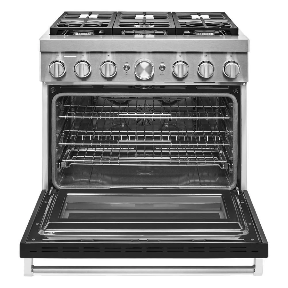 KFDC506JBK KitchenAid® 36'' Smart Commercial-Style Dual Fuel Range with 6 Burners - Image 7