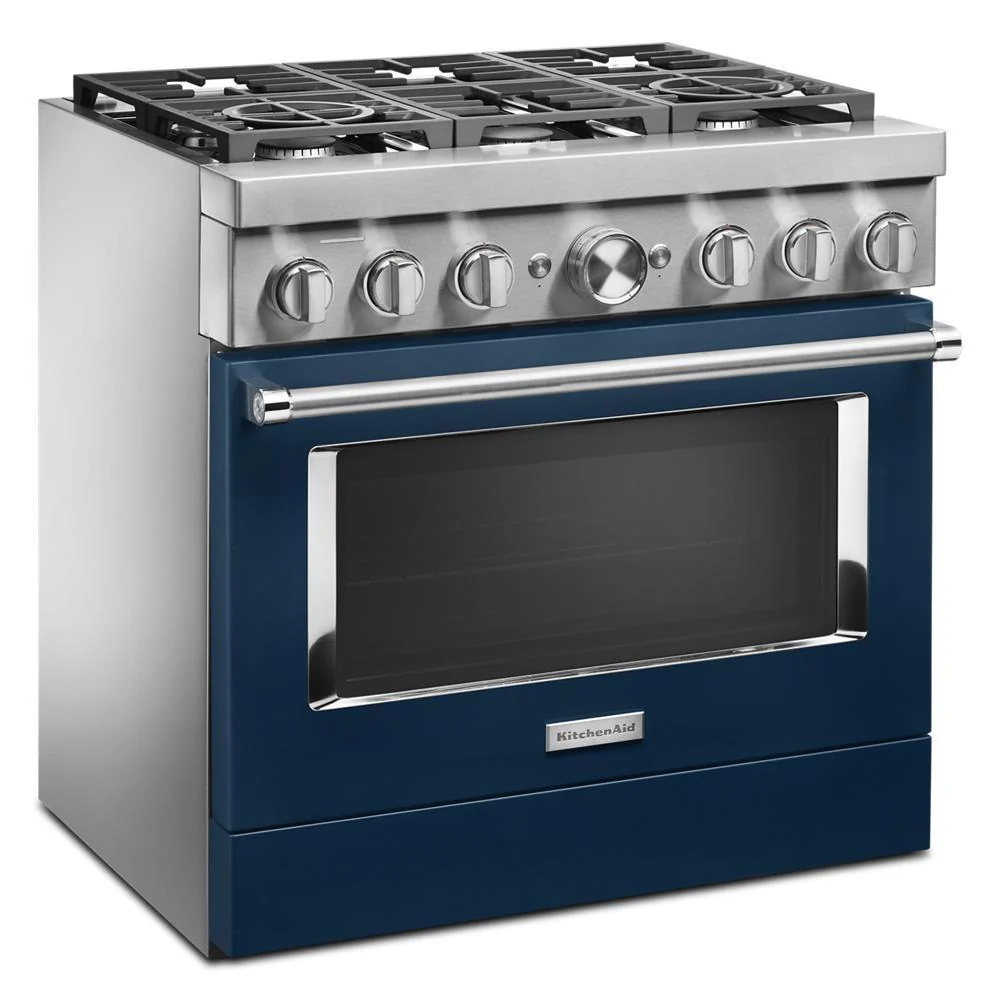 KFDC506JIB KitchenAid® 36'' Smart Commercial-Style Dual Fuel Range with 6 Burners - Image 5