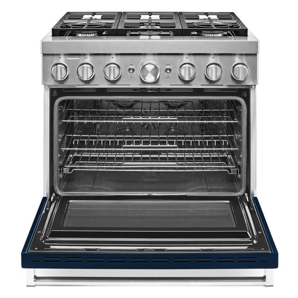 KFDC506JIB KitchenAid® 36'' Smart Commercial-Style Dual Fuel Range with 6 Burners - Image 8