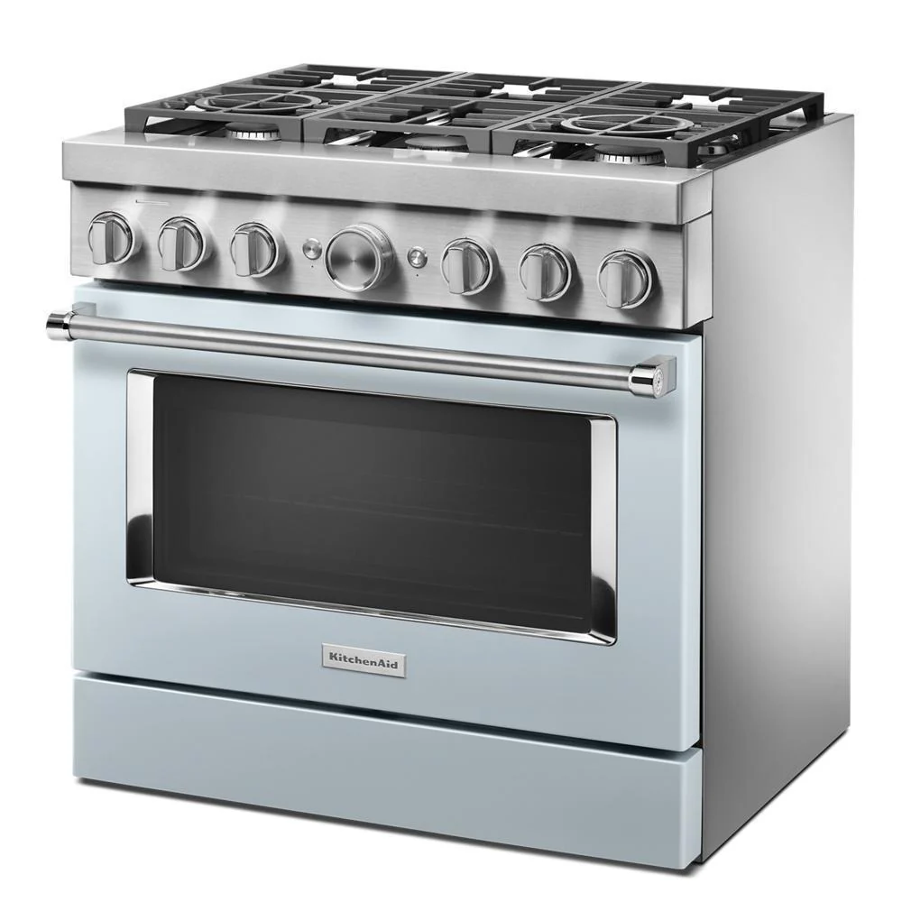 KFDC506JMB KitchenAid® 36'' Smart Commercial-Style Dual Fuel Range with 6 Burners - Image 4