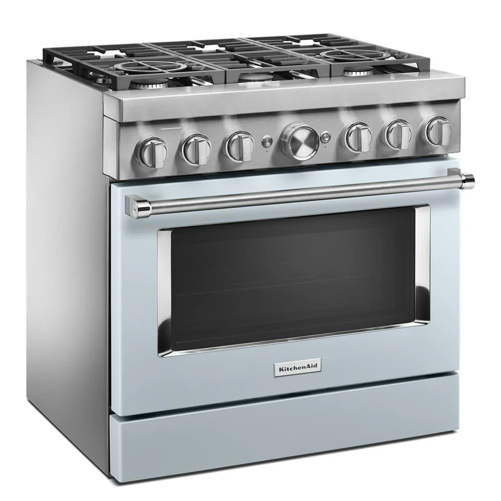KFDC506JMB KitchenAid® 36'' Smart Commercial-Style Dual Fuel Range with 6 Burners - Image 5