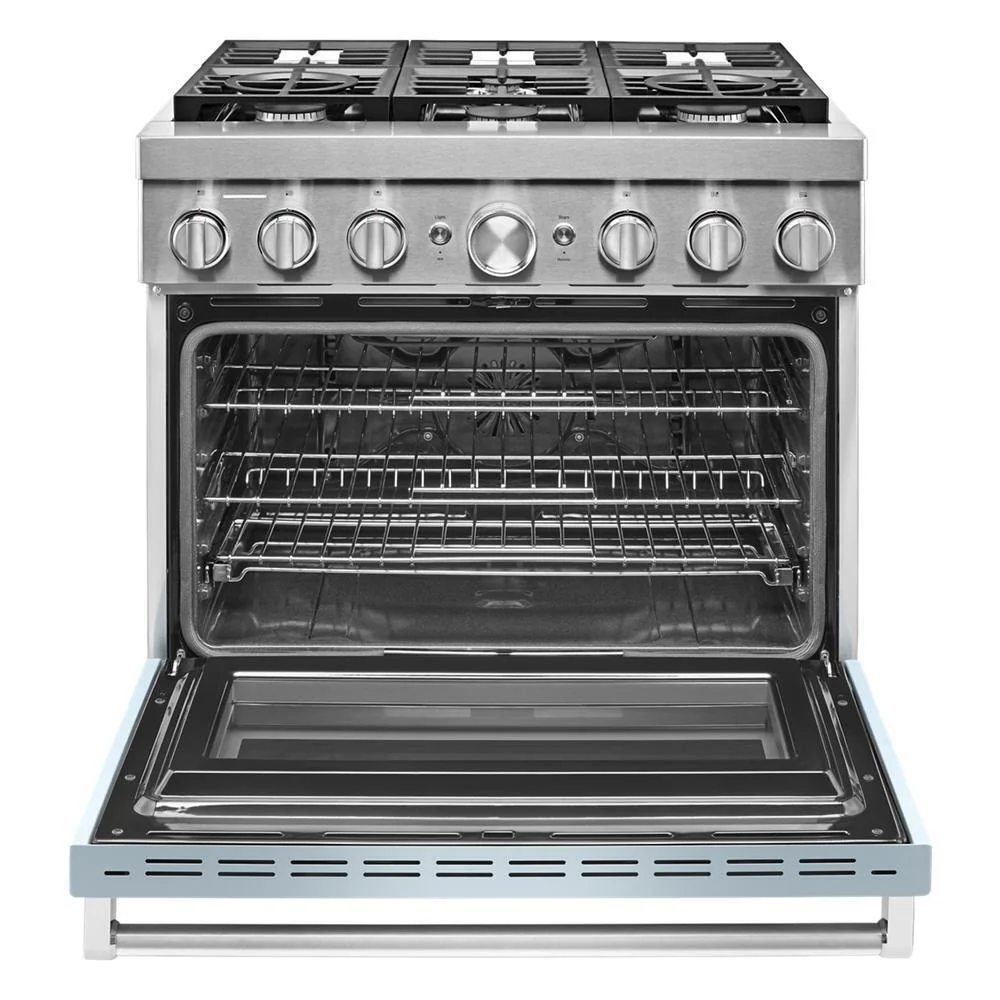 KFDC506JMB KitchenAid® 36'' Smart Commercial-Style Dual Fuel Range with 6 Burners - Image 7