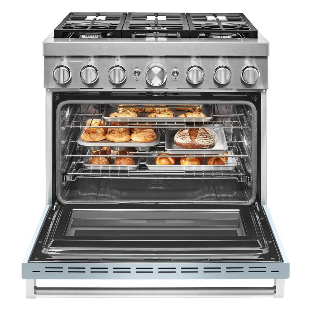 KFDC506JMB KitchenAid® 36'' Smart Commercial-Style Dual Fuel Range with 6 Burners - Image 8