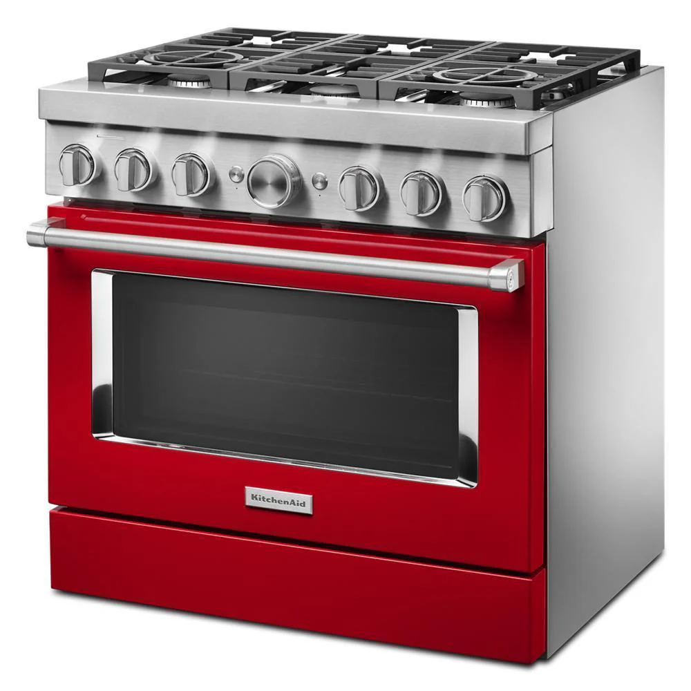 KFDC506JPA KitchenAid® 36'' Smart Commercial-Style Dual Fuel Range with 6 Burners - Image 4