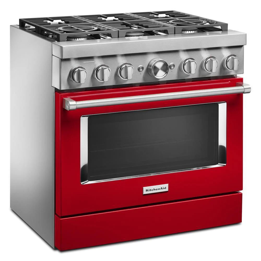KFDC506JPA KitchenAid® 36'' Smart Commercial-Style Dual Fuel Range with 6 Burners - Image 5