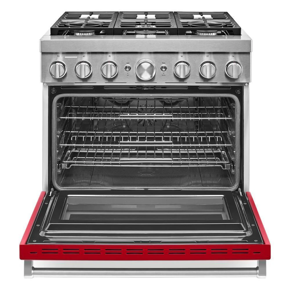 KFDC506JPA KitchenAid® 36'' Smart Commercial-Style Dual Fuel Range with 6 Burners - Image 8