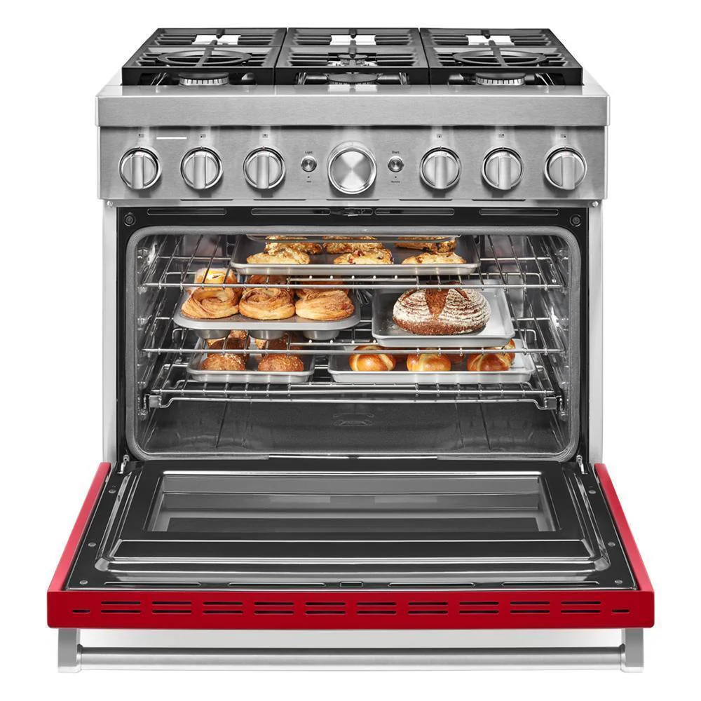 KFDC506JPA KitchenAid® 36'' Smart Commercial-Style Dual Fuel Range with 6 Burners - Image 9