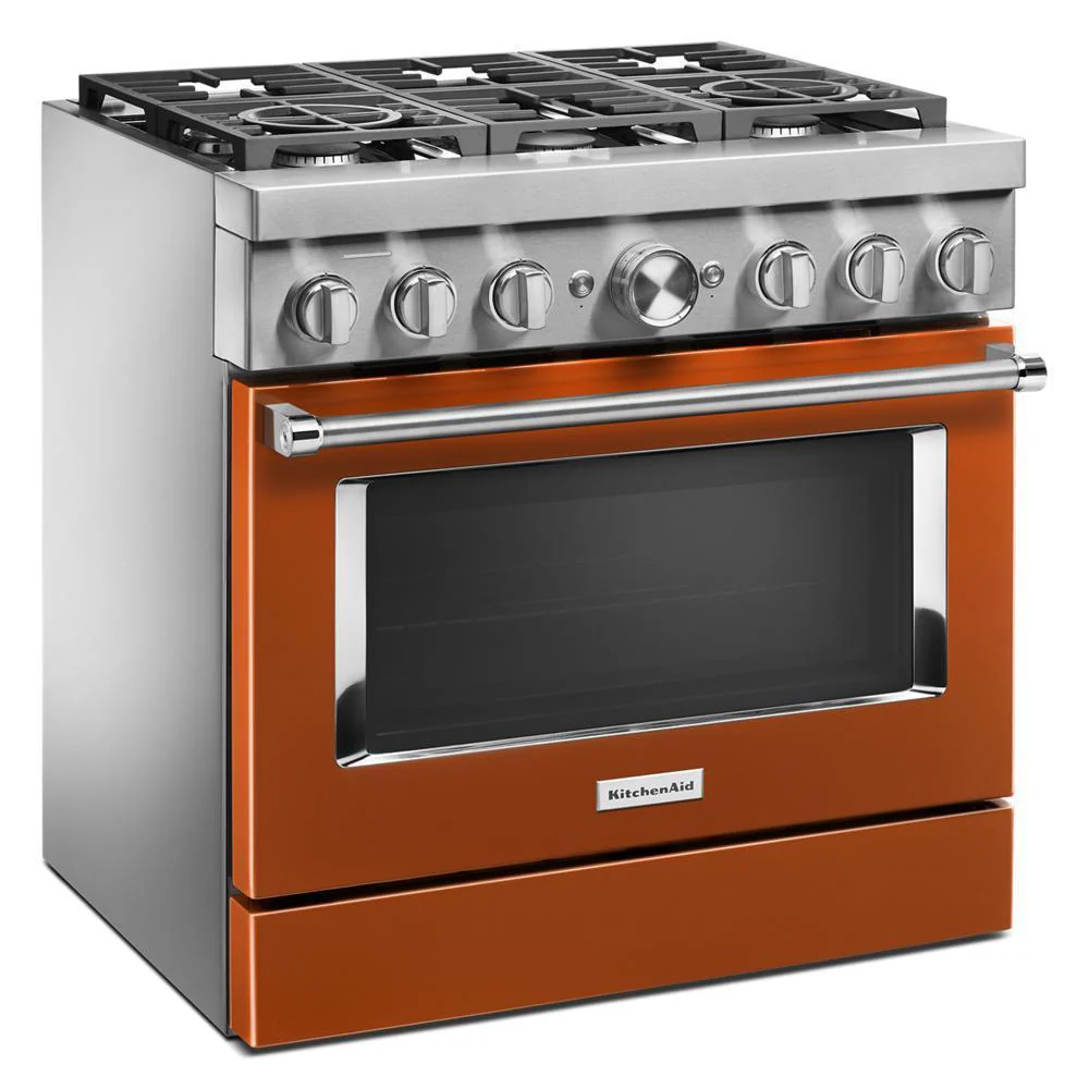 KFDC506JSC KitchenAid® 36'' Smart Commercial-Style Dual Fuel Range with 6 Burners - Image 5