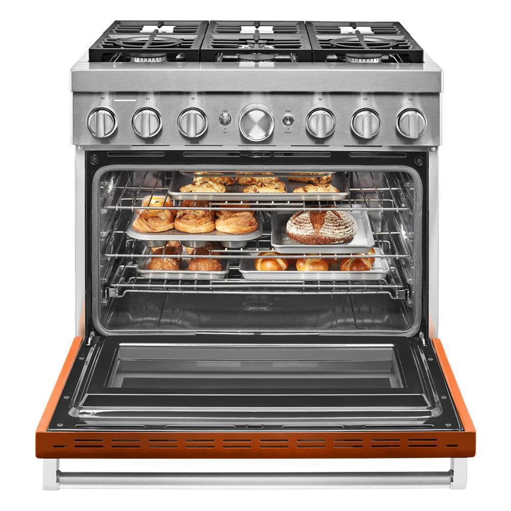 KFDC506JSC KitchenAid® 36'' Smart Commercial-Style Dual Fuel Range with 6 Burners - Image 8