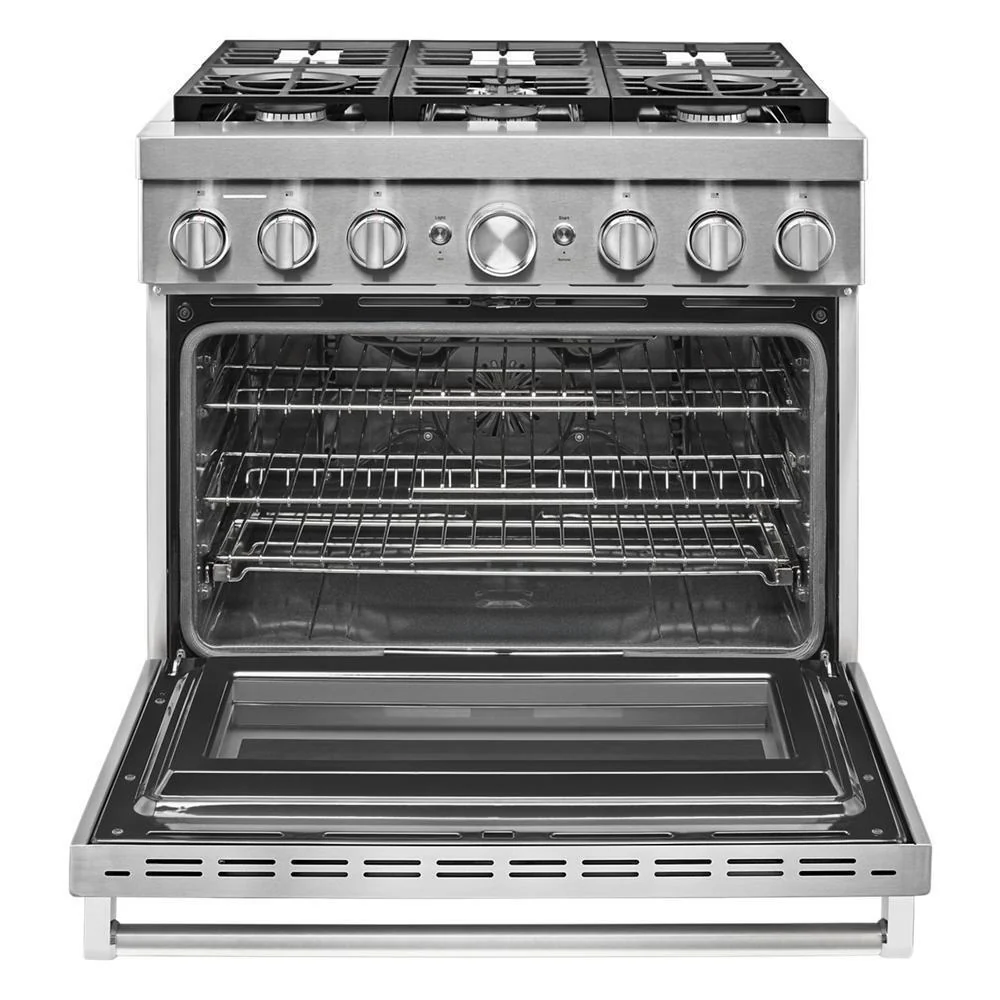 KFDC506JSS KitchenAid® 36'' Smart Commercial-Style Dual Fuel Range with 6 Burners - Image 7
