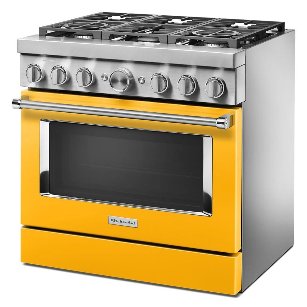 KFDC506JYP KitchenAid® 36'' Smart Commercial-Style Dual Fuel Range with 6 Burners - Image 4