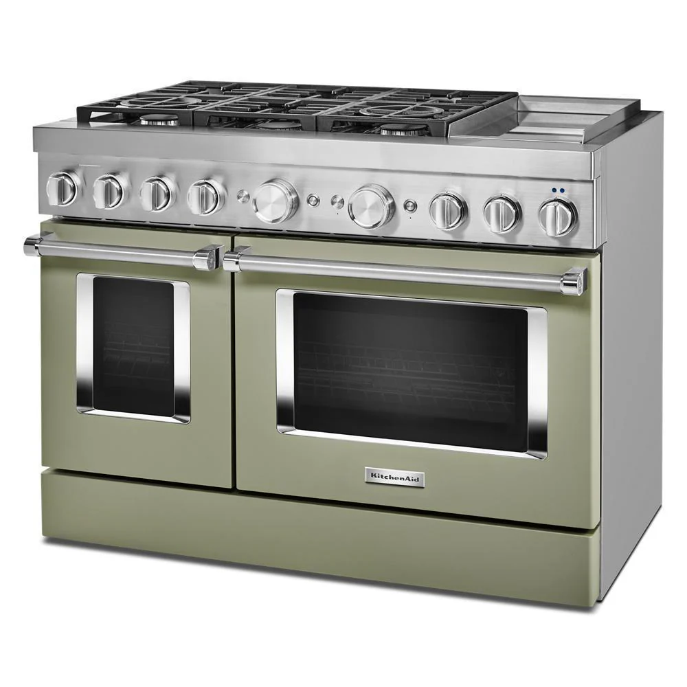 KFDC558JAV KitchenAid® 48'' Smart Commercial-Style Dual Fuel Range with Griddle - Image 4