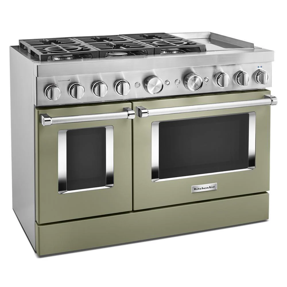 KFDC558JAV KitchenAid® 48'' Smart Commercial-Style Dual Fuel Range with Griddle - Image 5