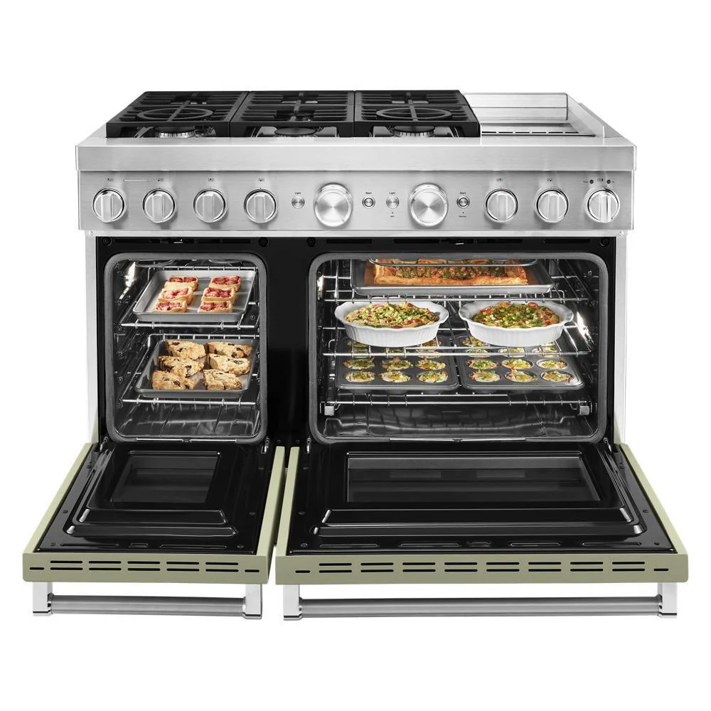 KFDC558JAV KitchenAid® 48'' Smart Commercial-Style Dual Fuel Range with Griddle - Image 9