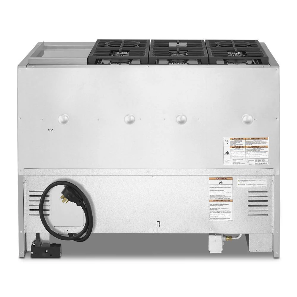 KFDC558JBK KitchenAid® 48'' Smart Commercial-Style Dual Fuel Range with Griddle - Image 3