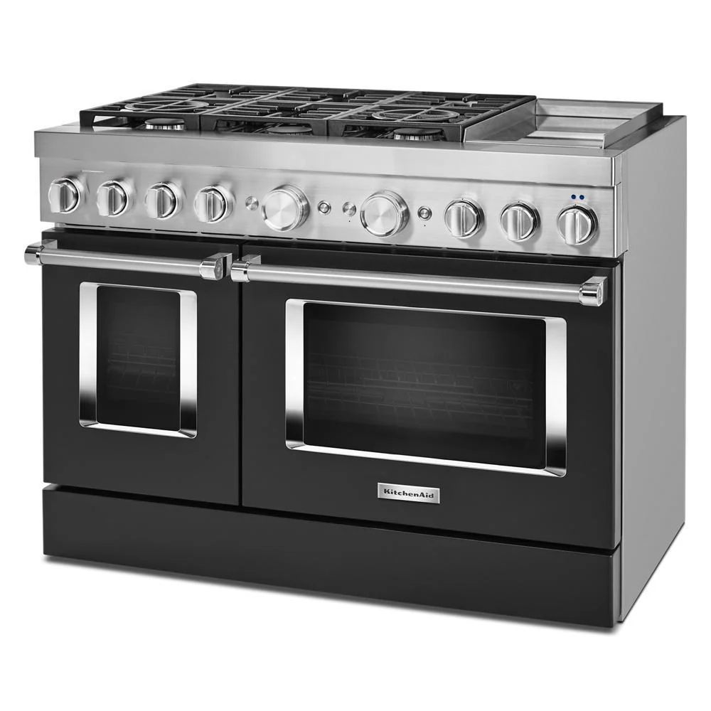 KFDC558JBK KitchenAid® 48'' Smart Commercial-Style Dual Fuel Range with Griddle - Image 4